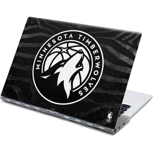 NBA Minnesota Timberwolves Black Animal Print Yoga 910 2-in-1 14in Touch-Screen Skin